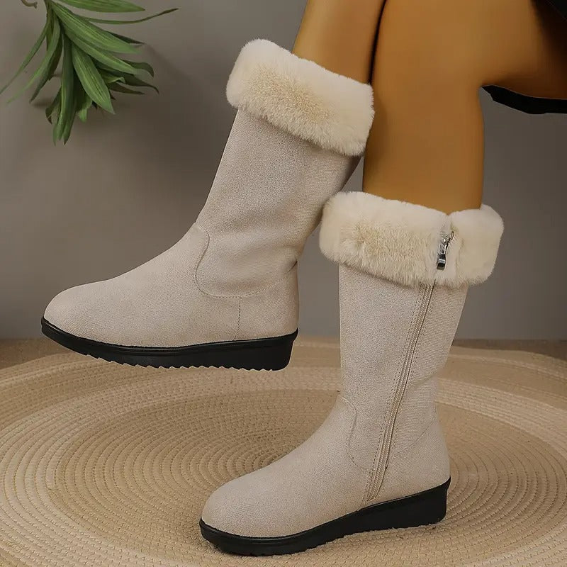 Mila | Elegant Plush-Lined Winter Comfort Boots