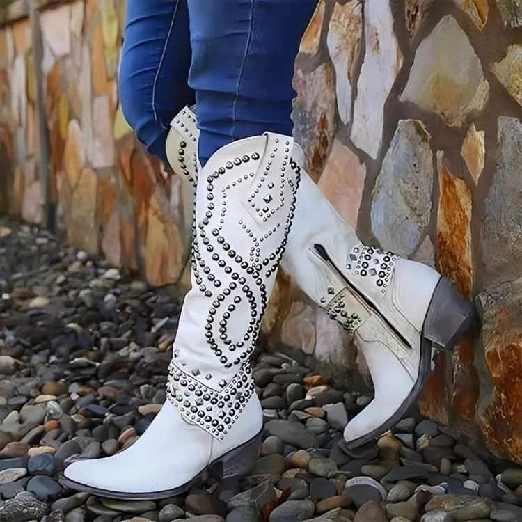 Lori | Western Knee-High Boots
