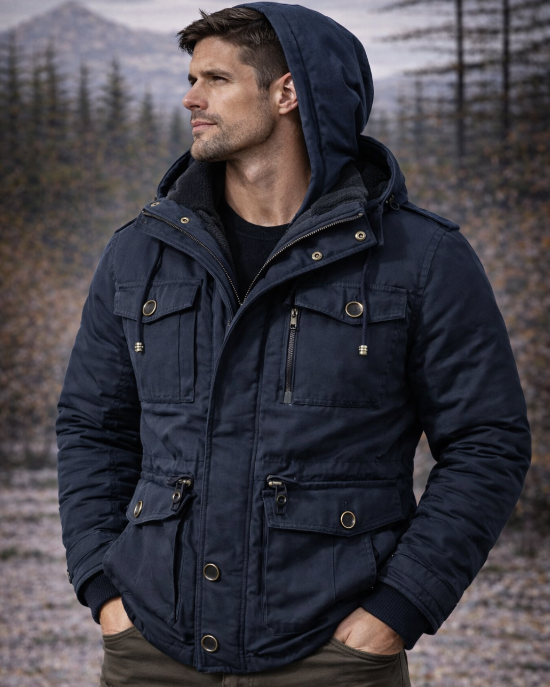 Caleb | Refined Structured Hooded Parka