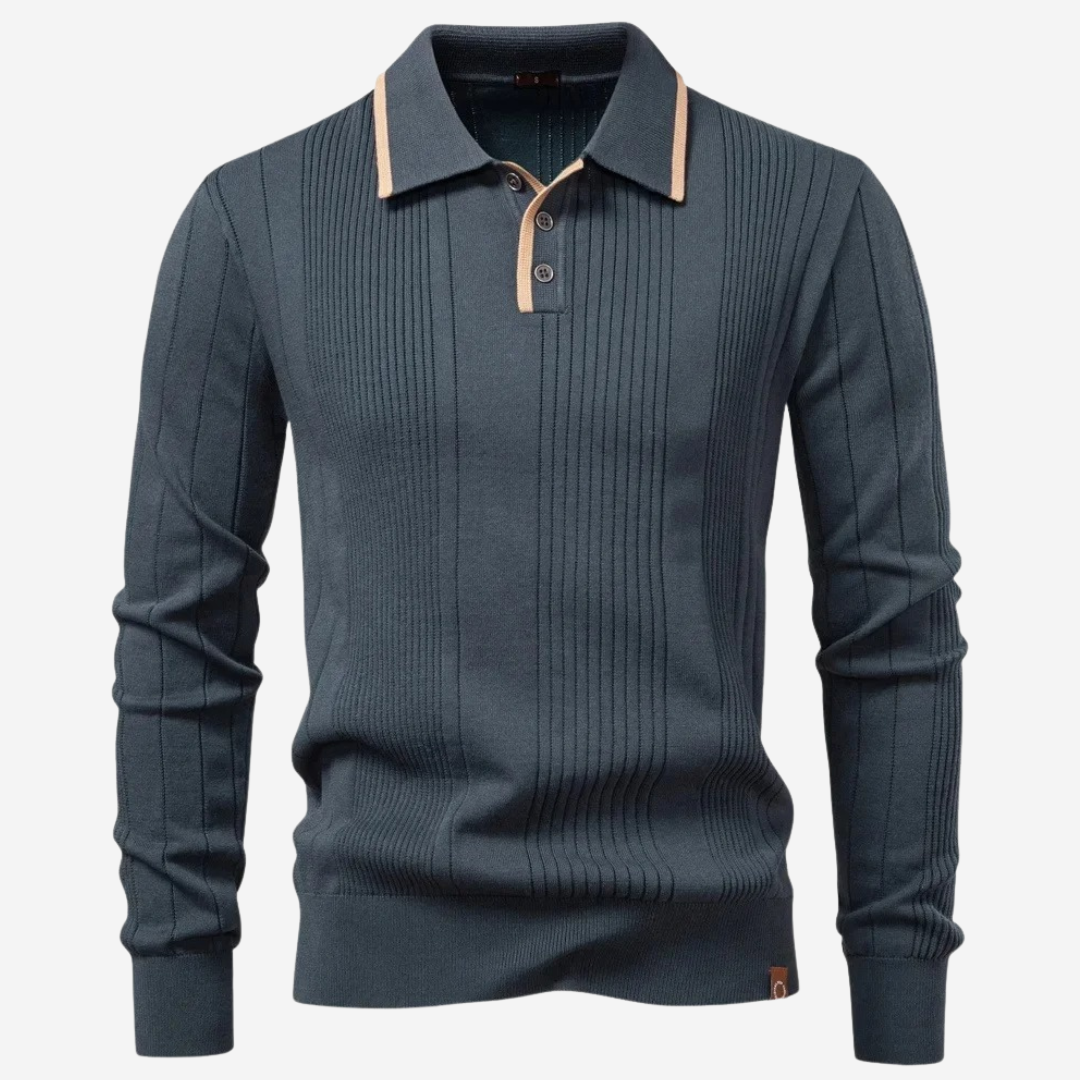 Elliot | Refined Zip-Collar Knit Sweater
