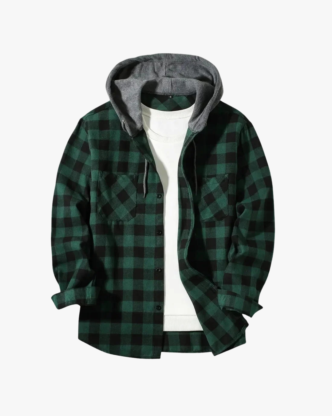 Rowan | Structured Plaid Hooded Statement Jacket