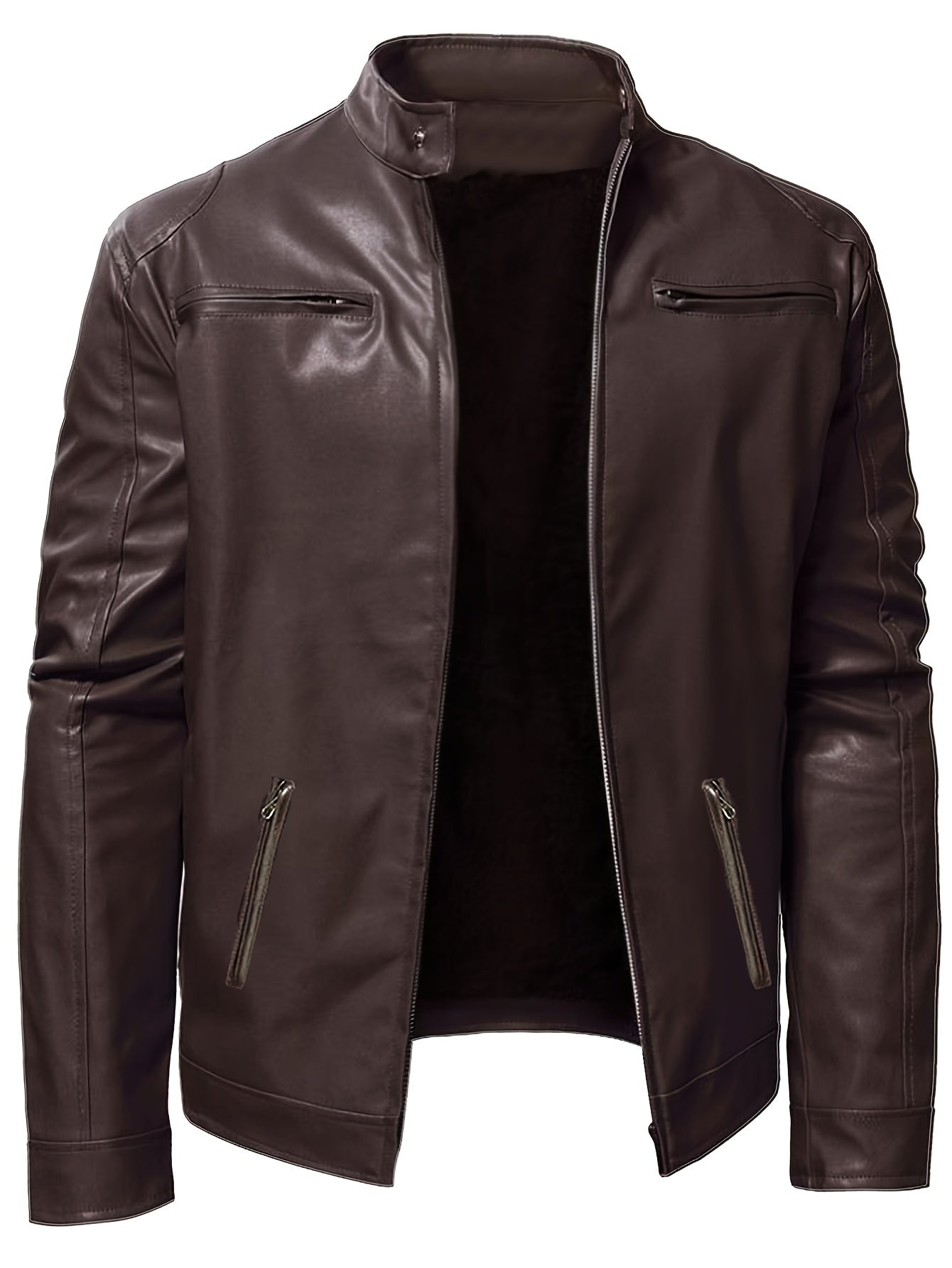 Ethan | Sleek Stand-Collar Moto Jacket