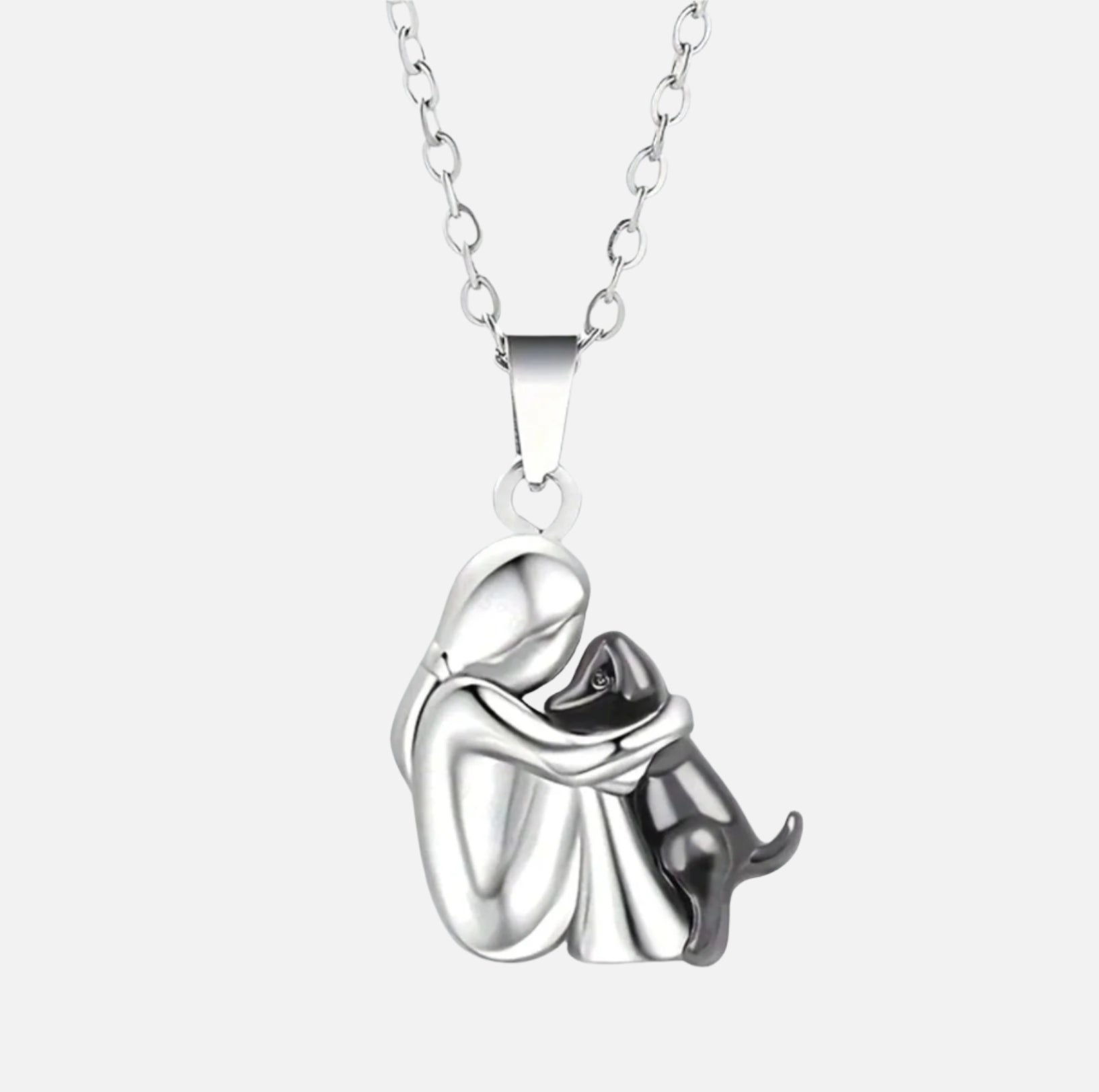 Elin | Loving Dog Embrace Necklace