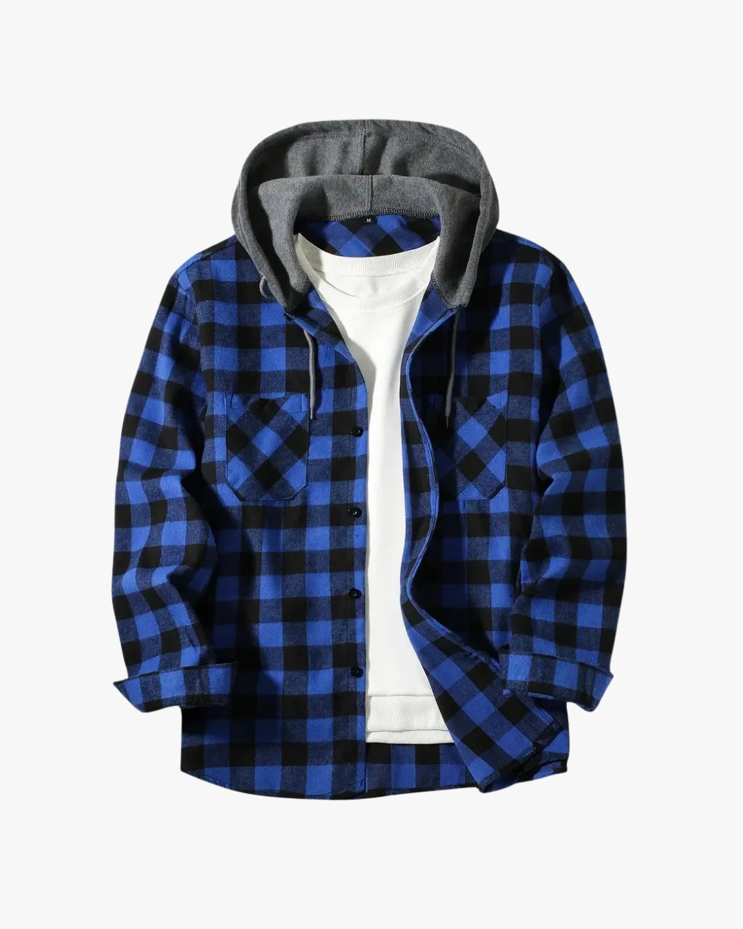 Rowan | Structured Plaid Hooded Statement Jacket