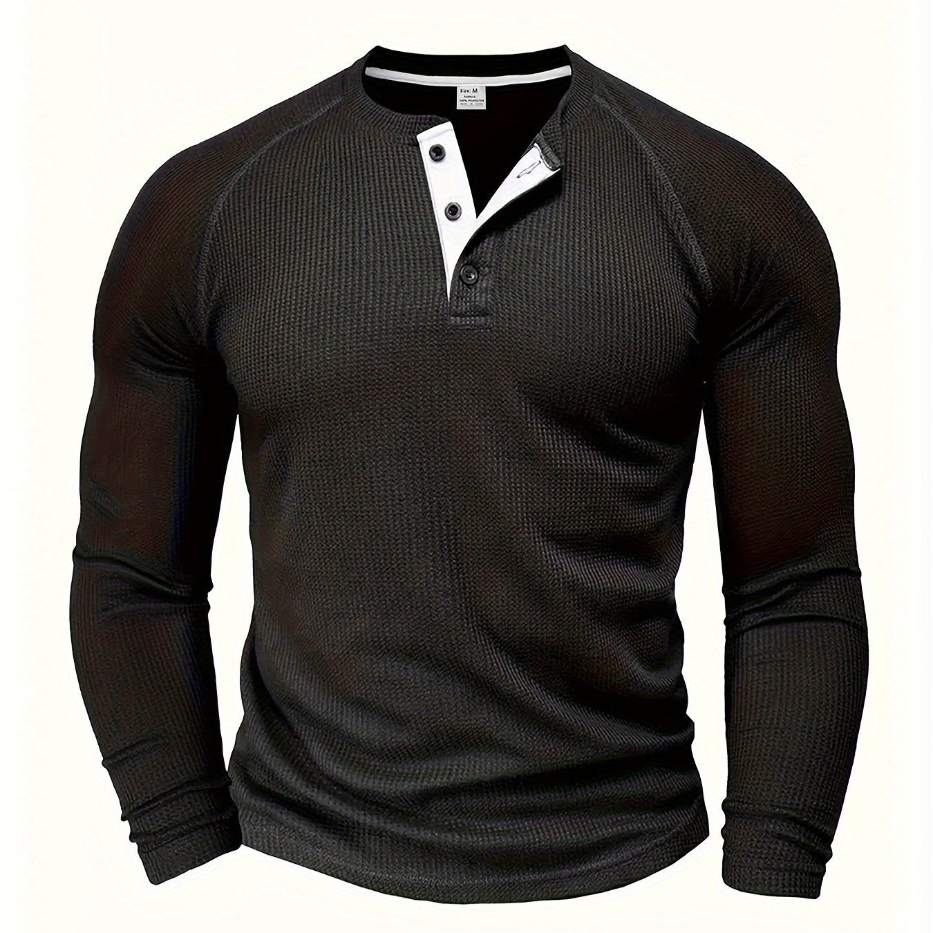 Connor | Classic Button-Neck Long Sleeve Tee