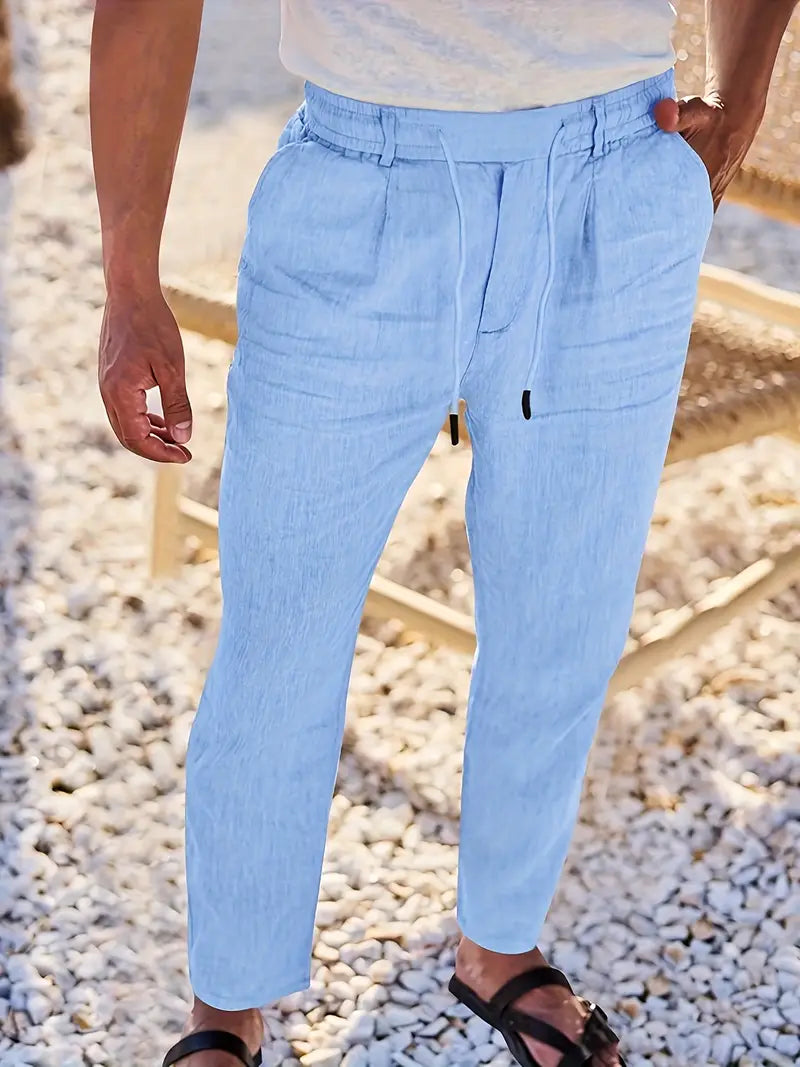 Evan | Easy Drawstring Tapered Fit Pants