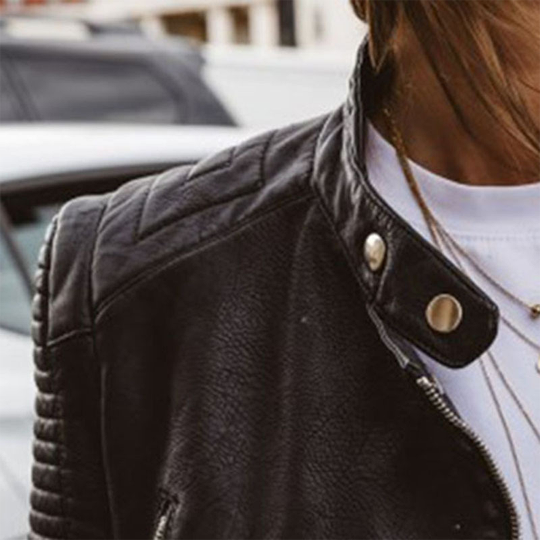 Rachel | Classic Zip Moto Jacket