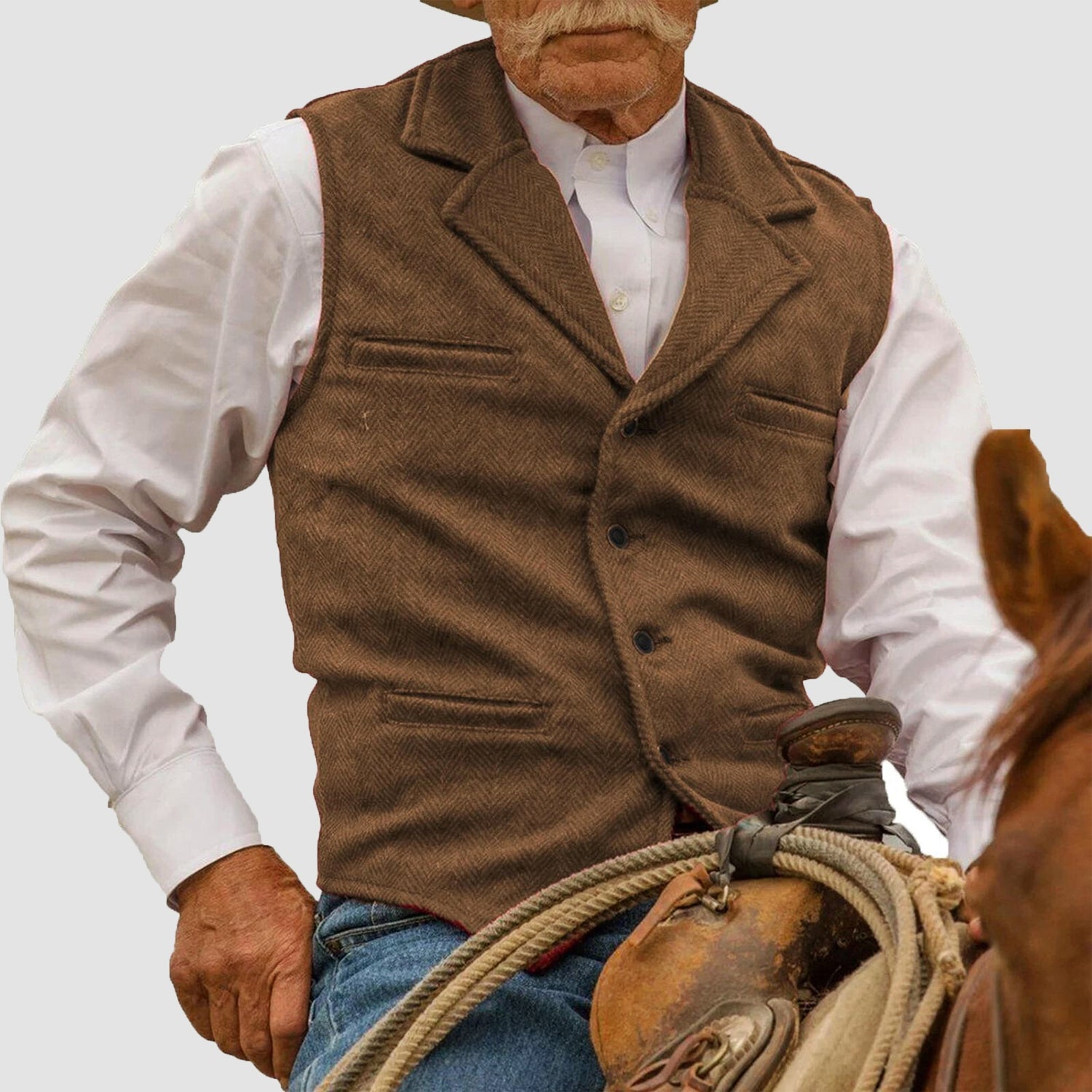 Rowan | Tailored Western-Inspired Classic Vest
