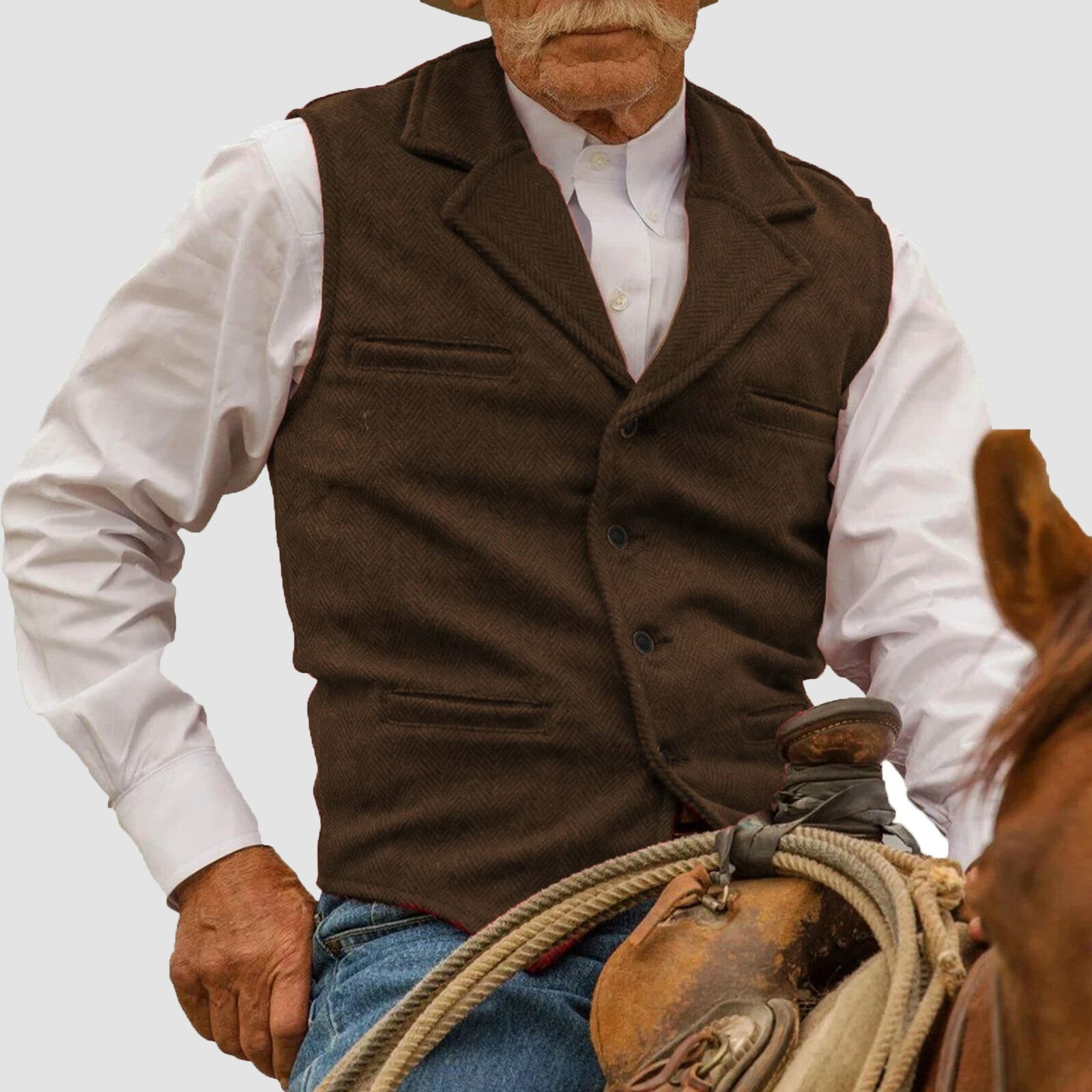 Rowan | Tailored Western-Inspired Classic Vest