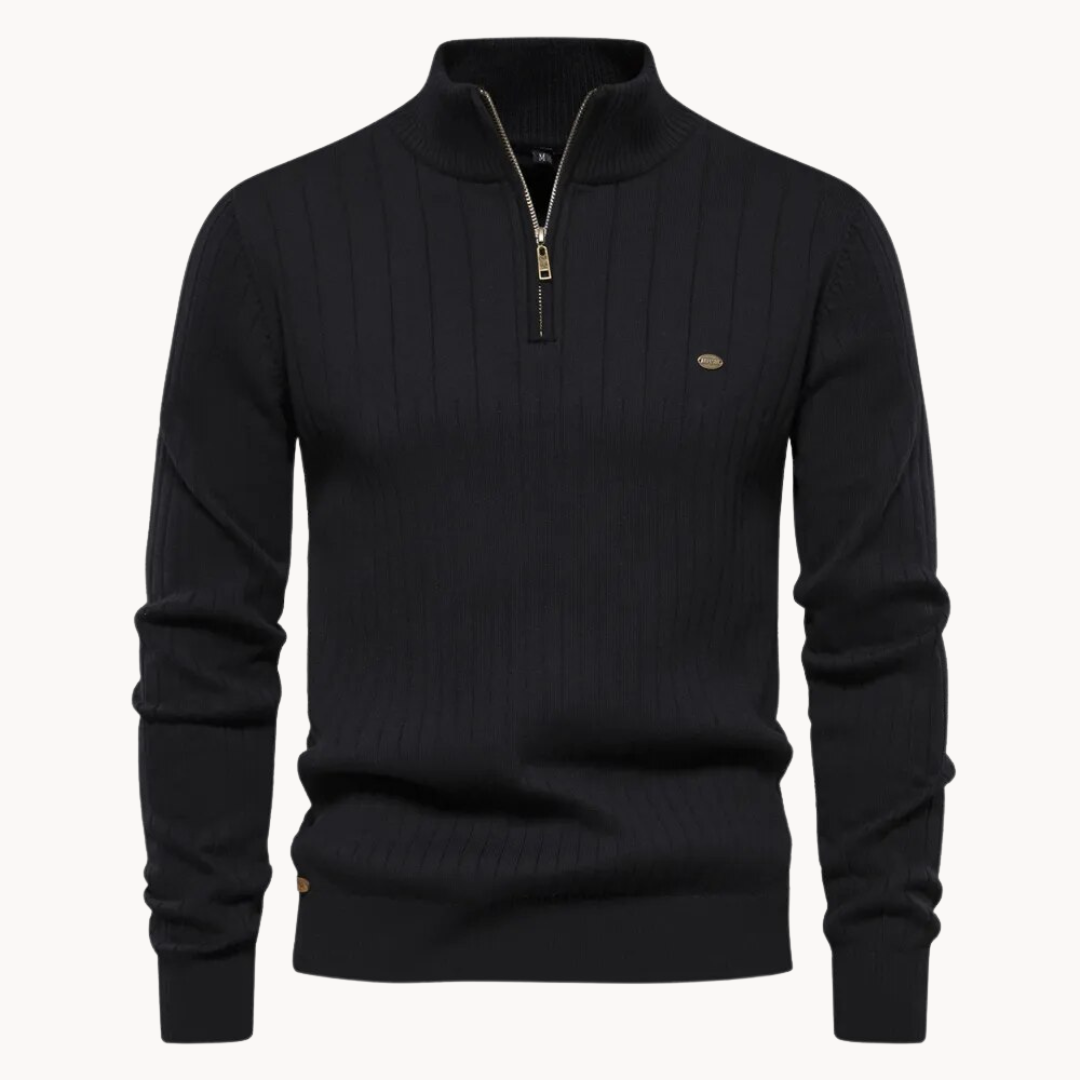 Ryan | Elevated Quarter-Zip Knit Sweater