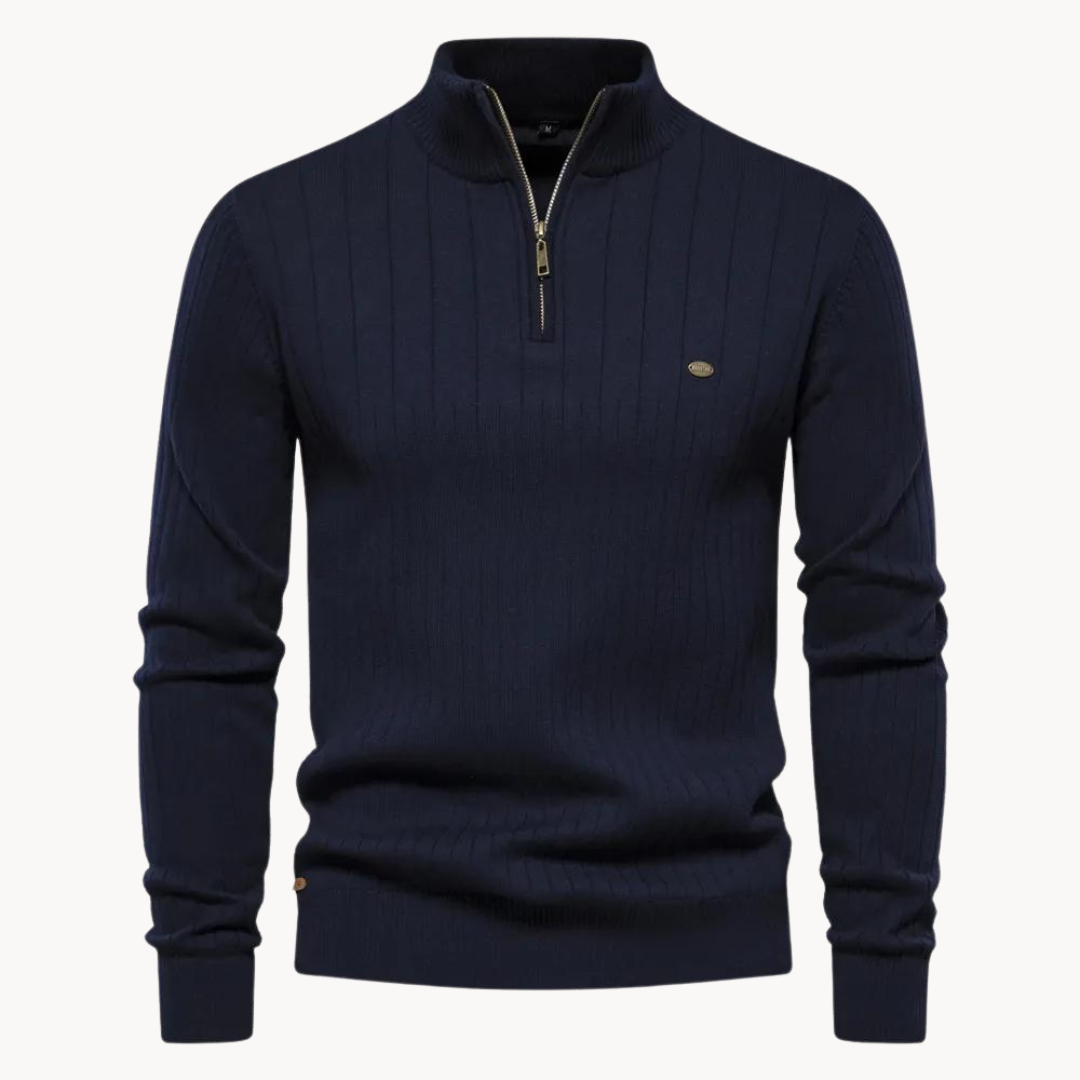 Ryan | Elevated Quarter-Zip Knit Sweater