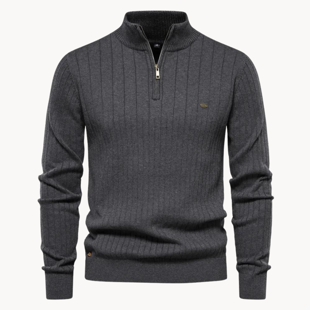Ryan | Elevated Quarter-Zip Knit Sweater