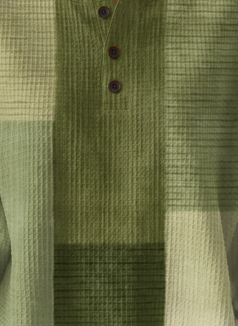 Harper | Soft Textured Button-Neck Sweater