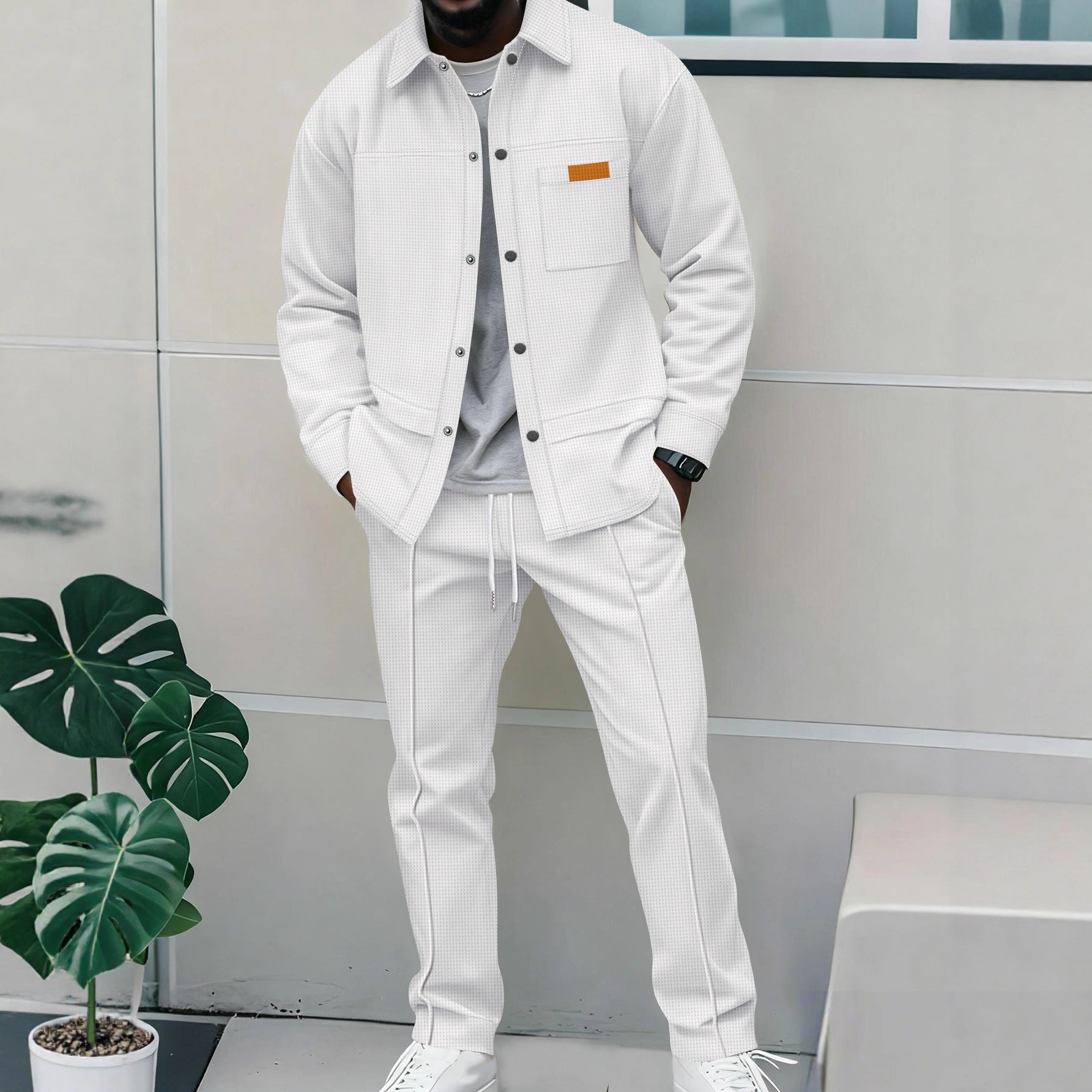 Landon | Sleek Matching Zip-Front Bomber Jacket Set