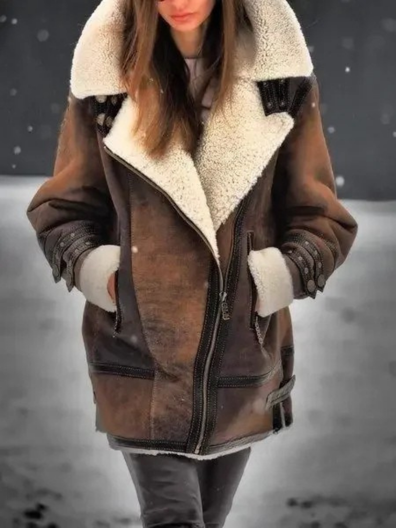 Aubrey | Refined Shearling-Style Winter Jacket