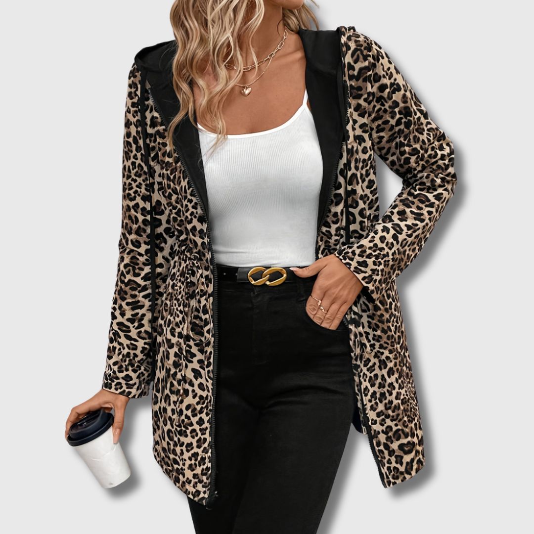 Lainey | Elegant Reversible Leopard Print Jacket