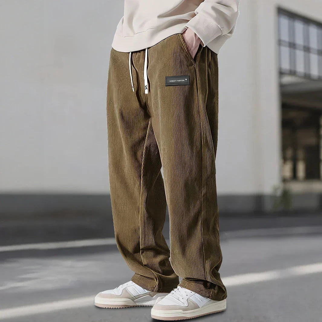 Lucas | Relaxed Drawstring Straight-Leg Pants