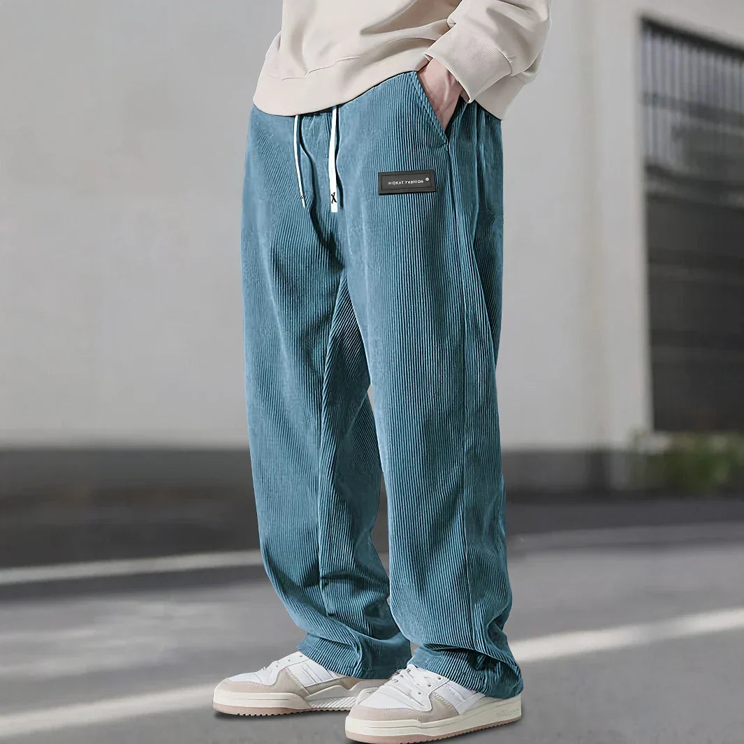 Lucas | Relaxed Drawstring Straight-Leg Pants