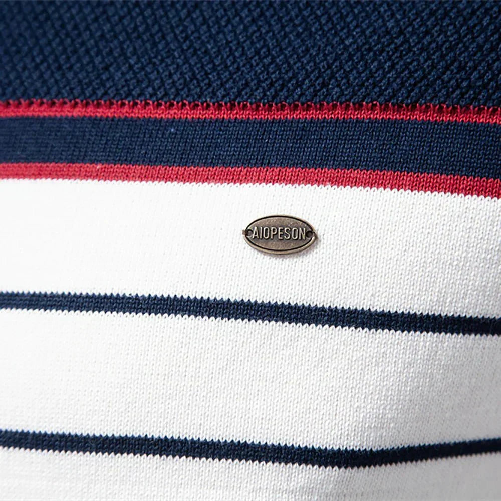 Nathan | Refined Striped Knit Pullover