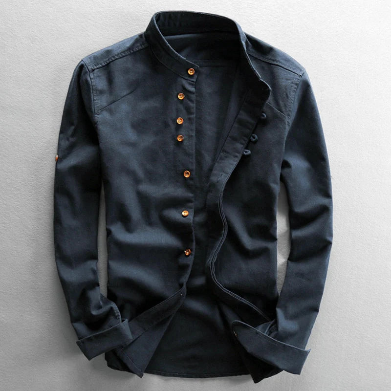 Evan | Long Sleeve Classic Button Shirt