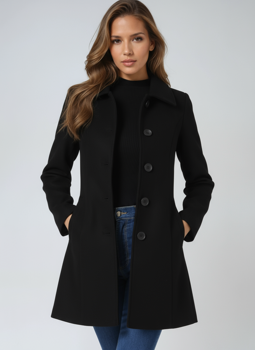 Katherine | Elegant Single-Breasted Coat