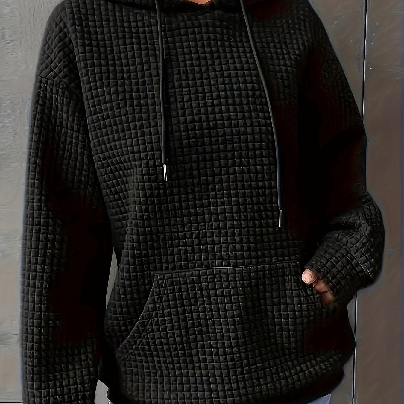 Lena | Cozy Waffle Knit Hooded Sweater