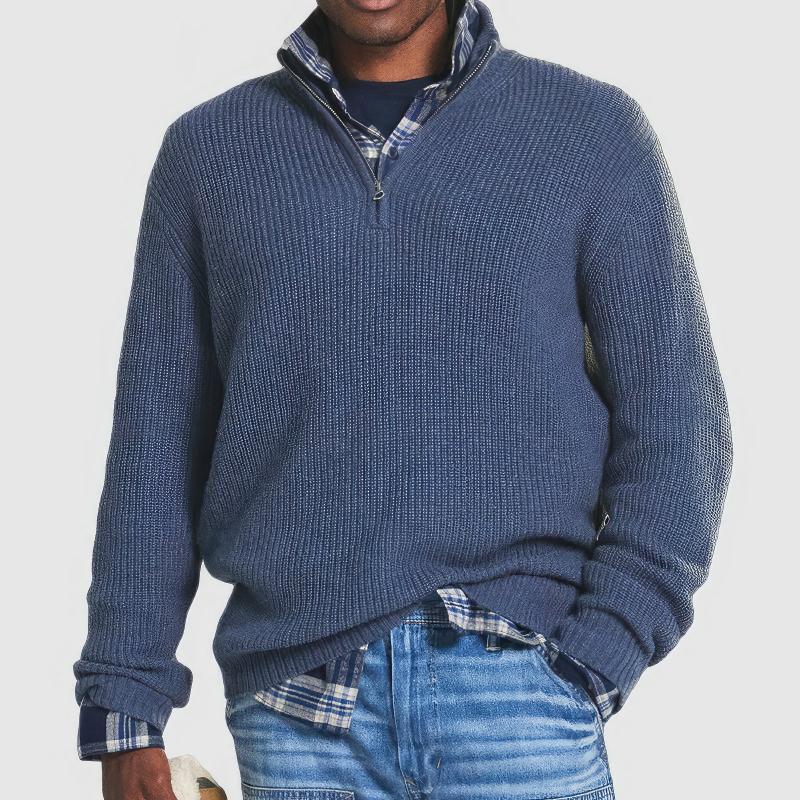 Finn | Classic Quarter Zip Knitted Sweater