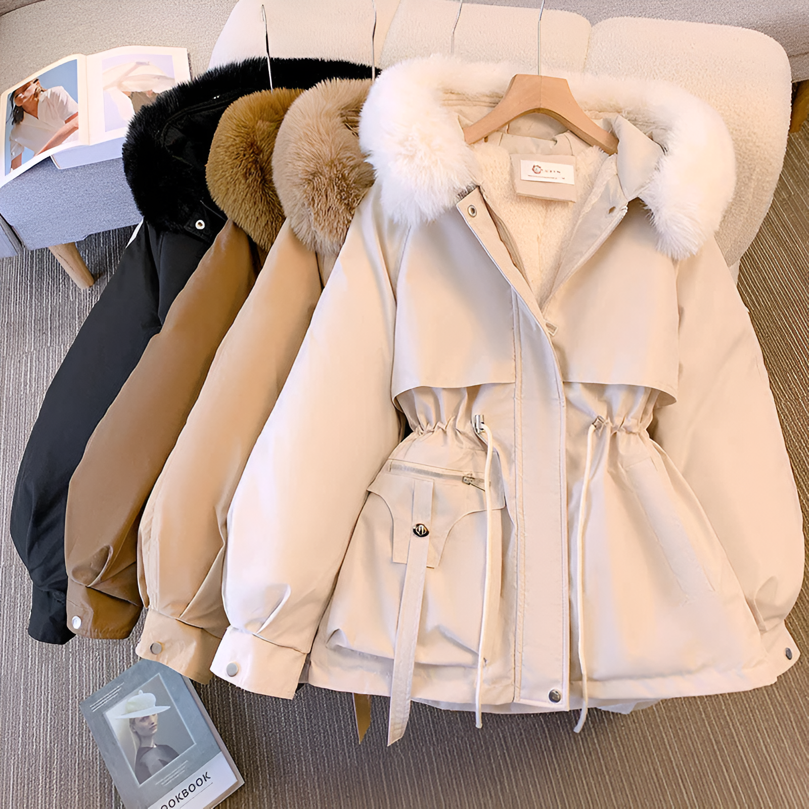 Brielle | Elegant Hooded Winter Parka