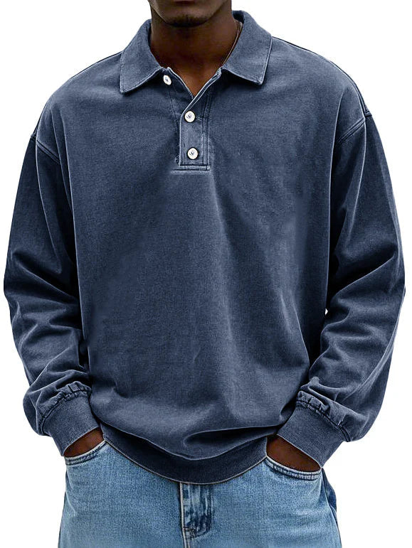 Rowan | Smart Casual Everyday Polo Sweatshirt