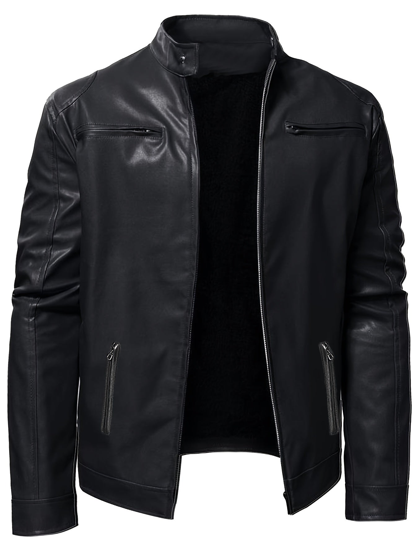 Ethan | Sleek Stand-Collar Moto Jacket