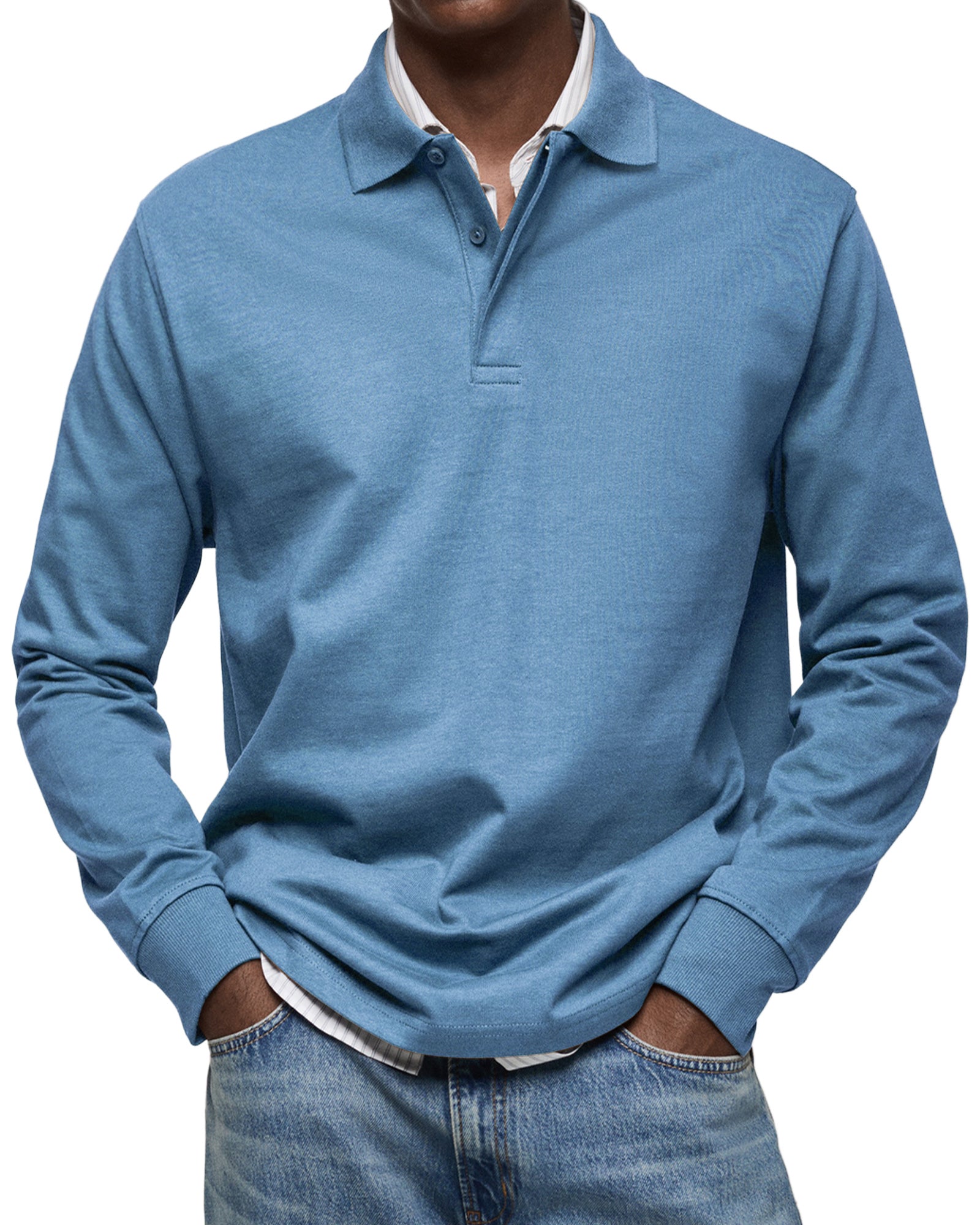 Grant | Long Sleeve Casual Polo Shirt