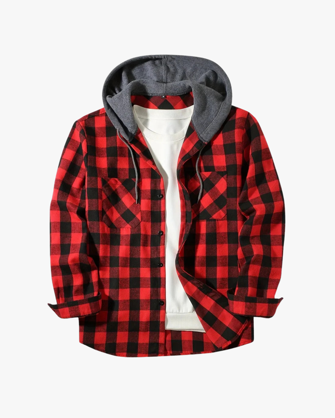 Rowan | Structured Plaid Hooded Statement Jacket