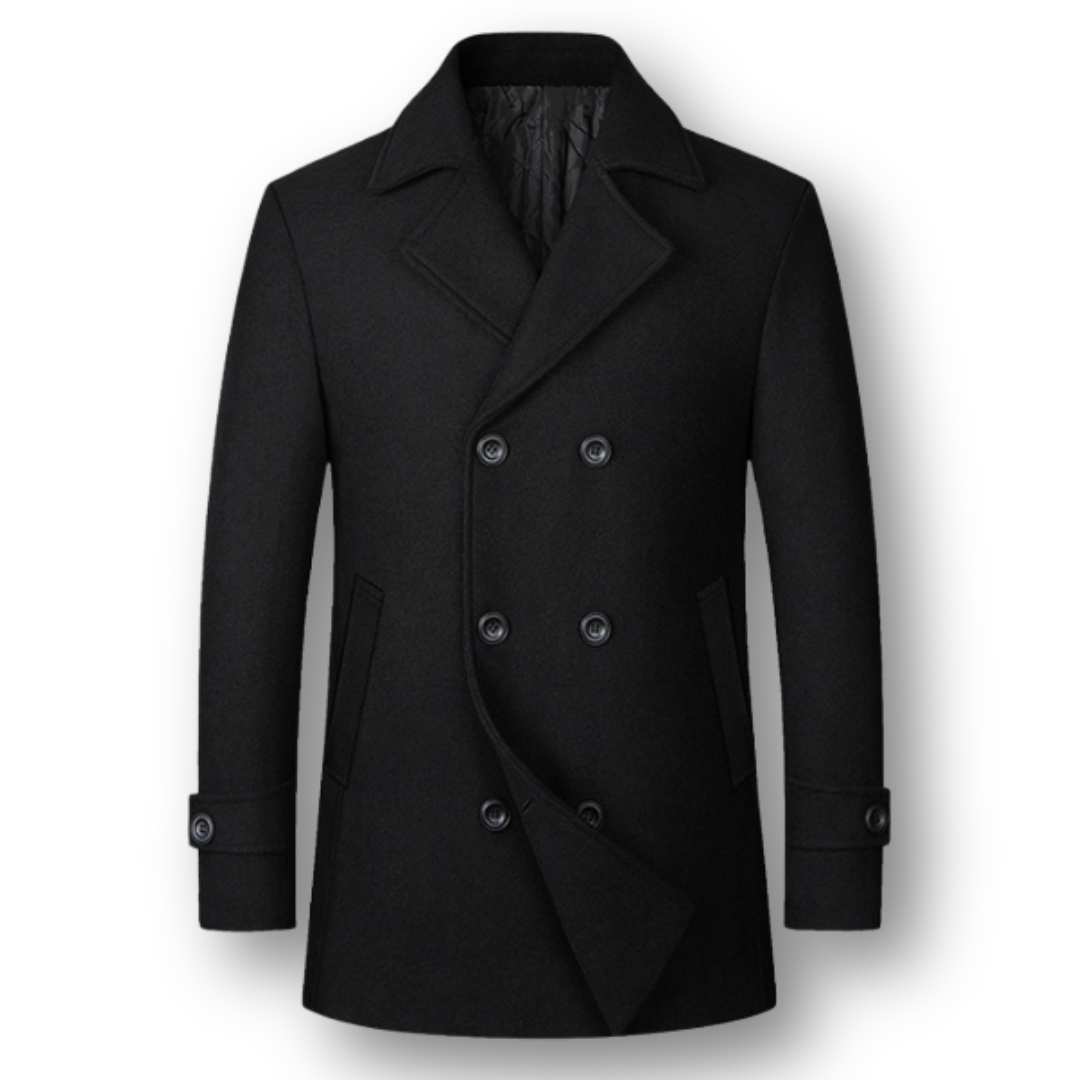 Damon | Refined Double-Breasted Structured Coat