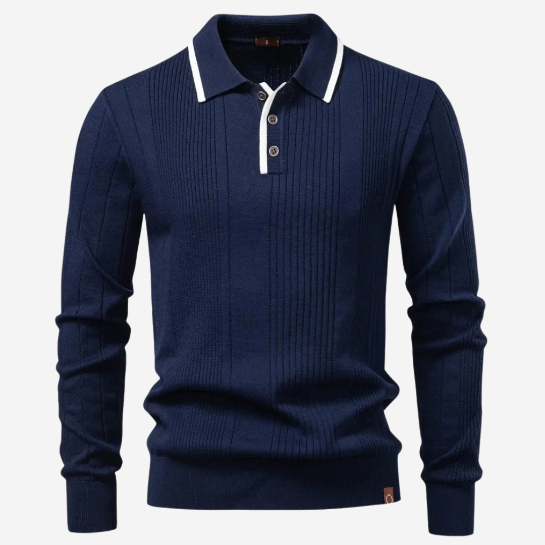 Elliot | Refined Zip-Collar Knit Sweater