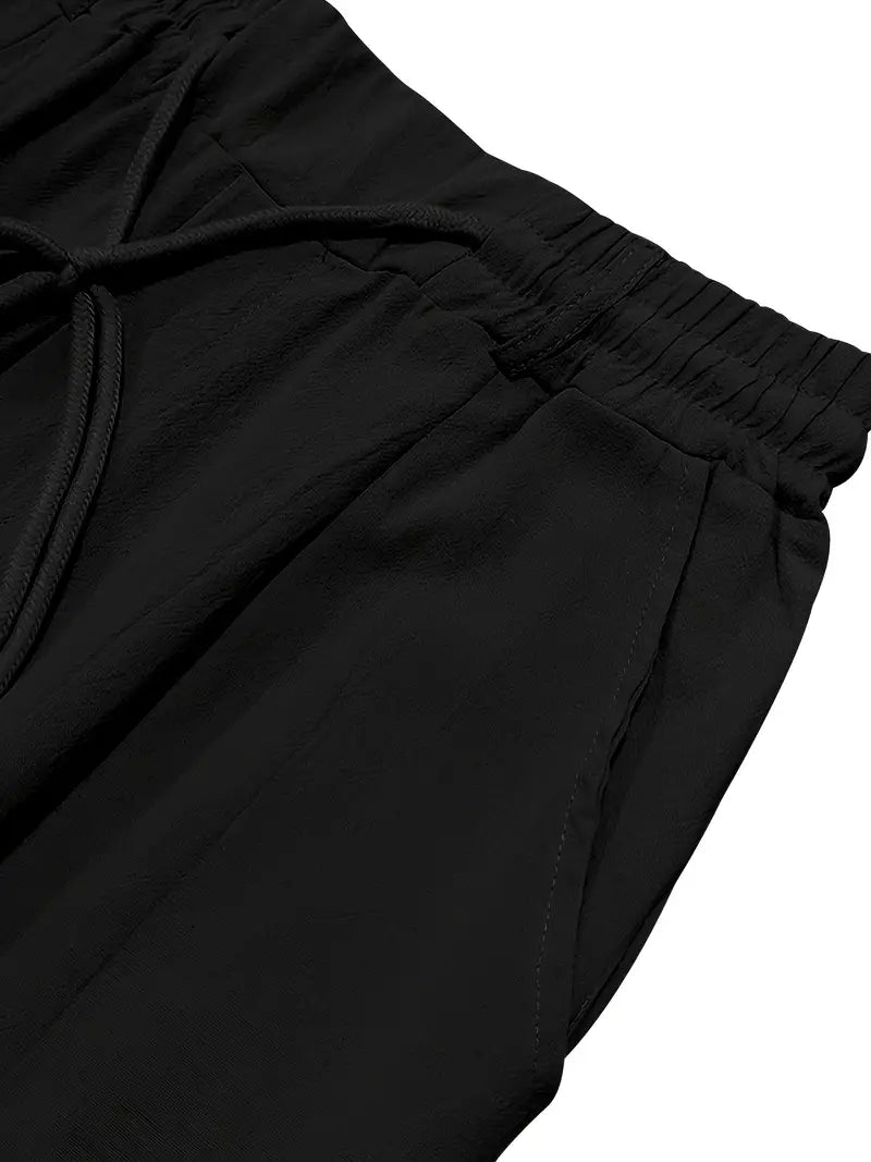 Evan | Easy Drawstring Tapered Fit Pants