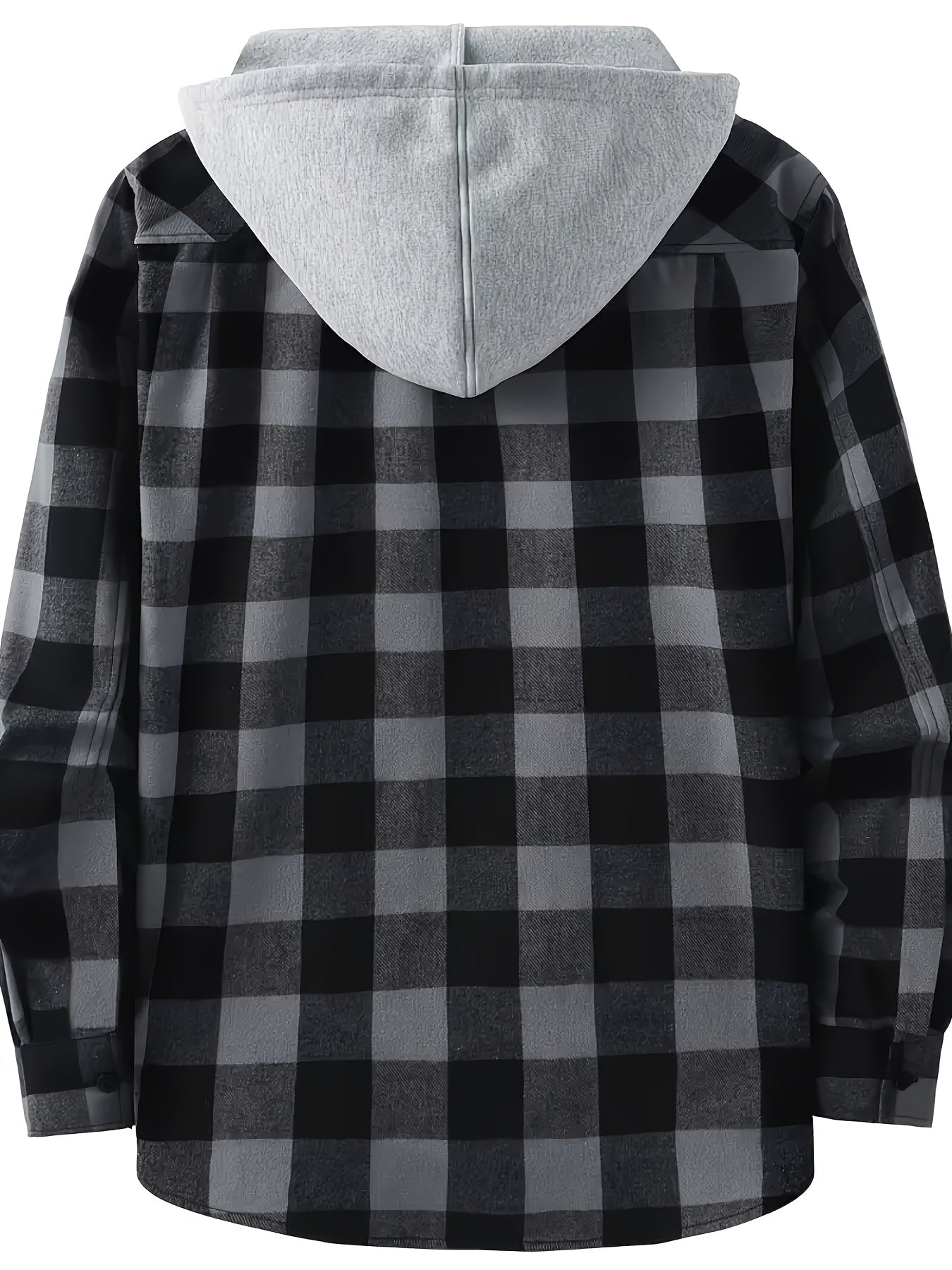 Ellis | Soft Plaid Hooded Shirt Jacket