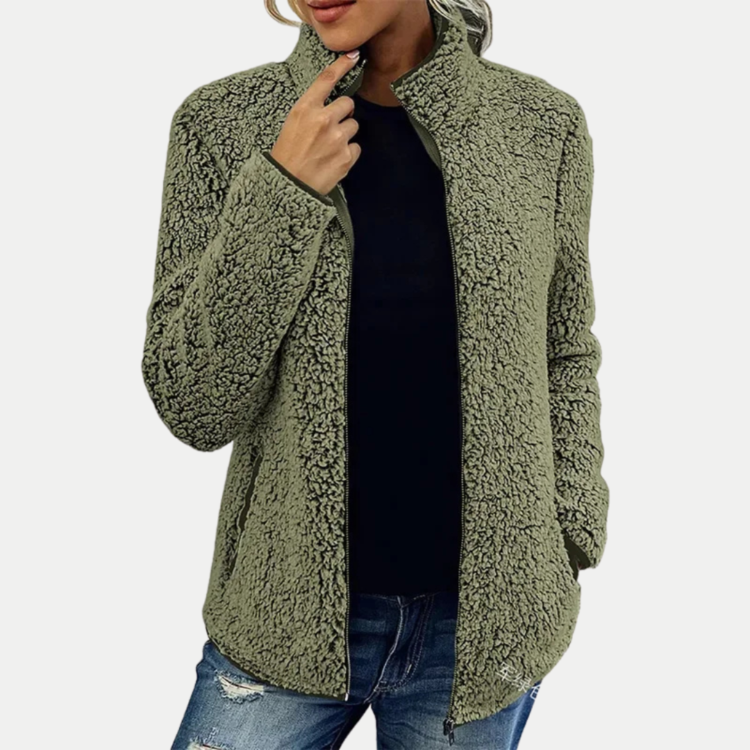 Ellis | Soft-Texture Zip-Front Cozy Jacket