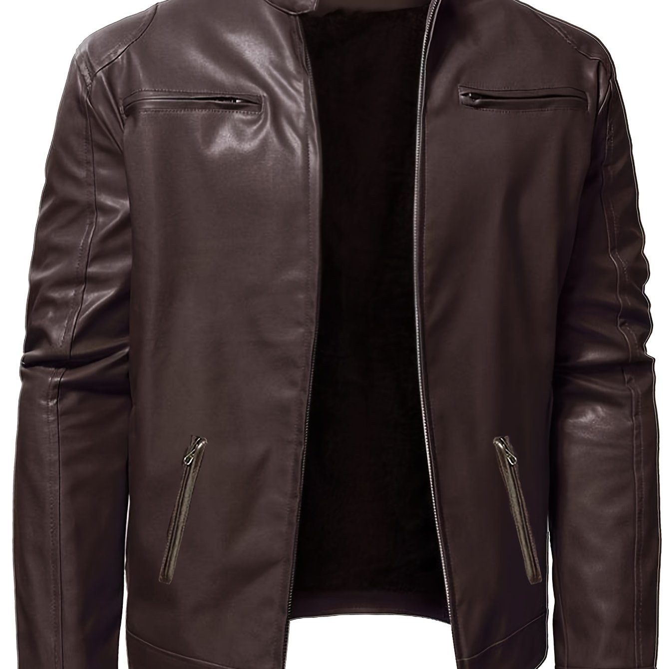 Ethan | Sleek Stand-Collar Moto Jacket