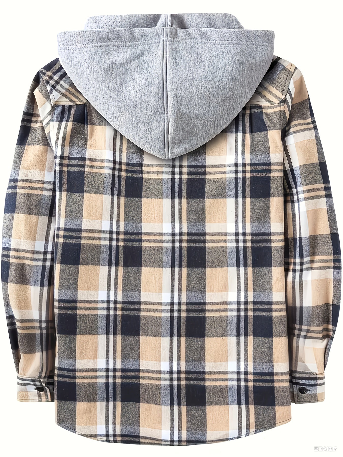Ellis | Soft Plaid Hooded Shirt Jacket
