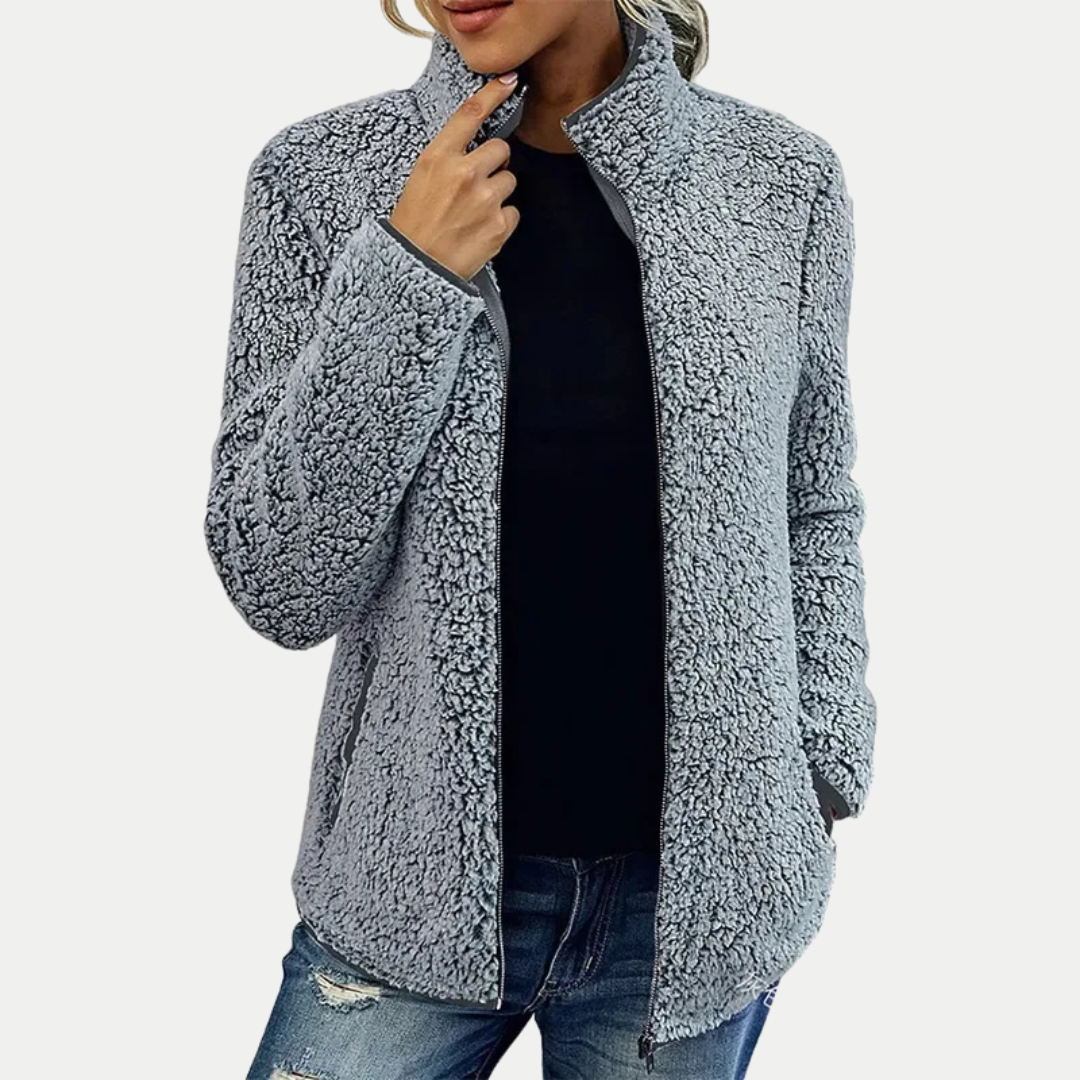 Ellis | Soft-Texture Zip-Front Cozy Jacket