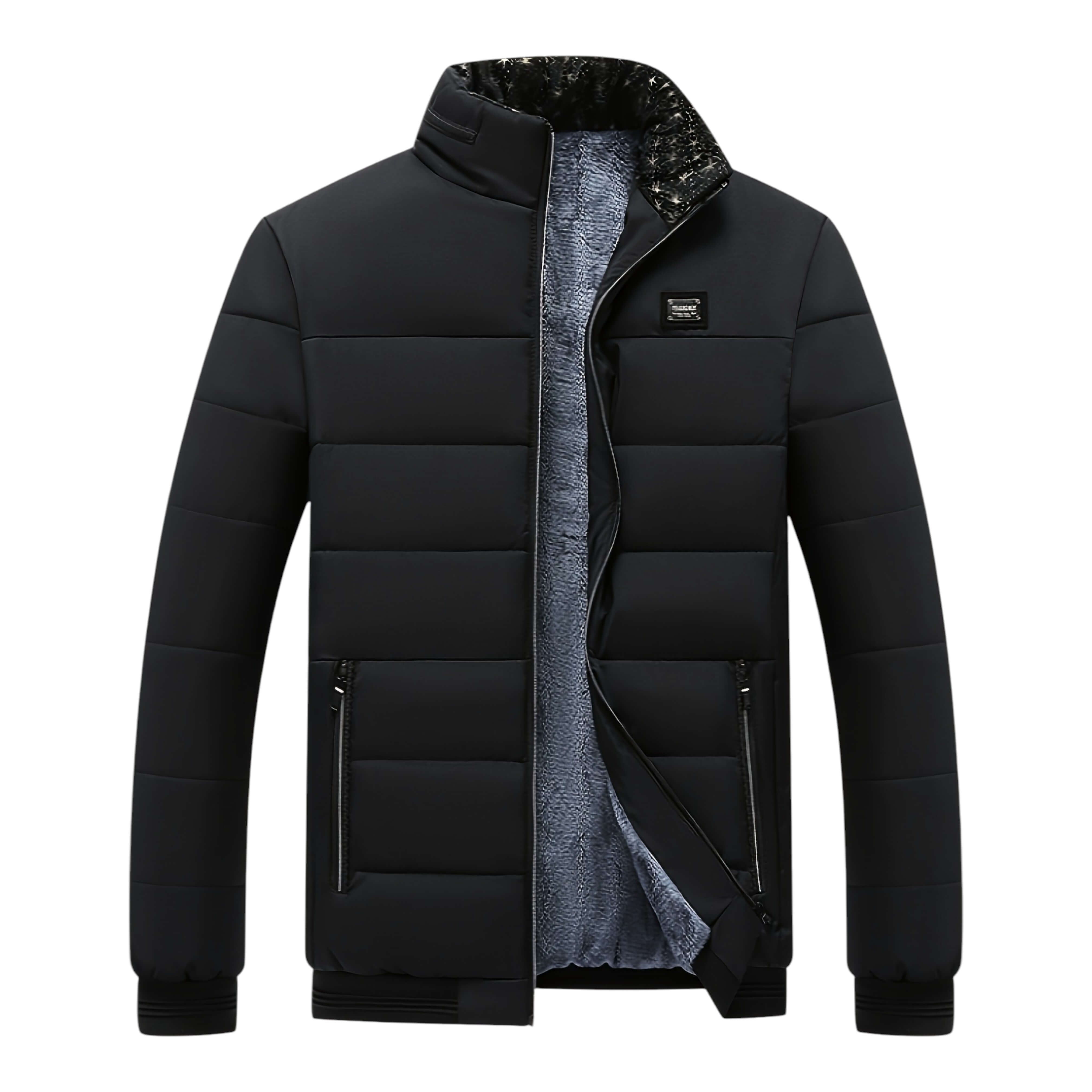 Rowen | Structured High-Collar Smooth Puffer Jacket