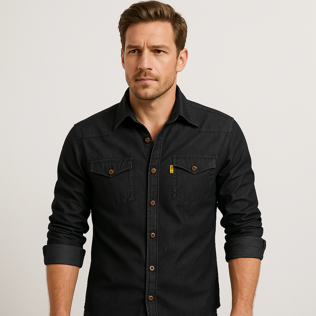 Richard | Classic Denim Long-Sleeve Shirt
