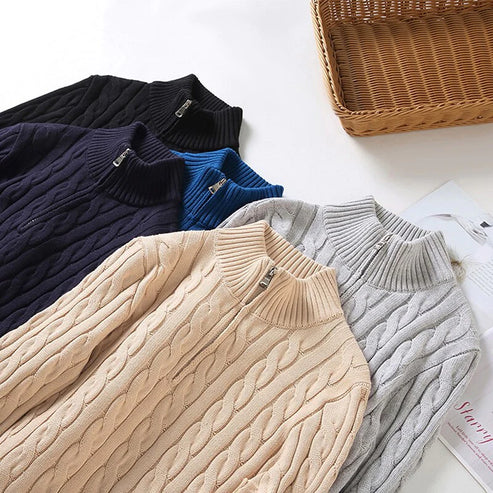 Brandon | Premium Classic Quarter-Zip Sweater