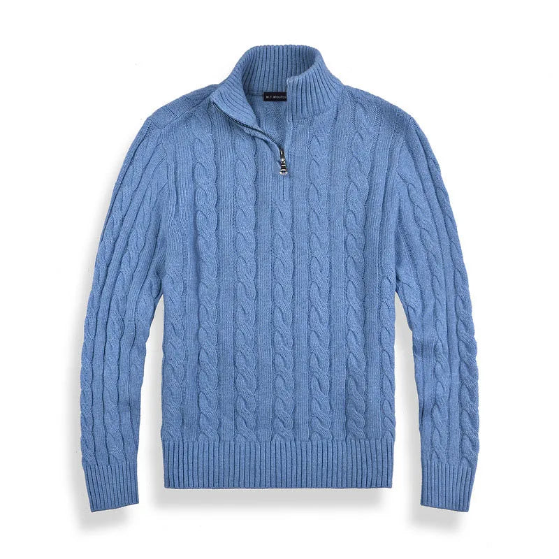 Brandon | Premium Classic Quarter-Zip Sweater