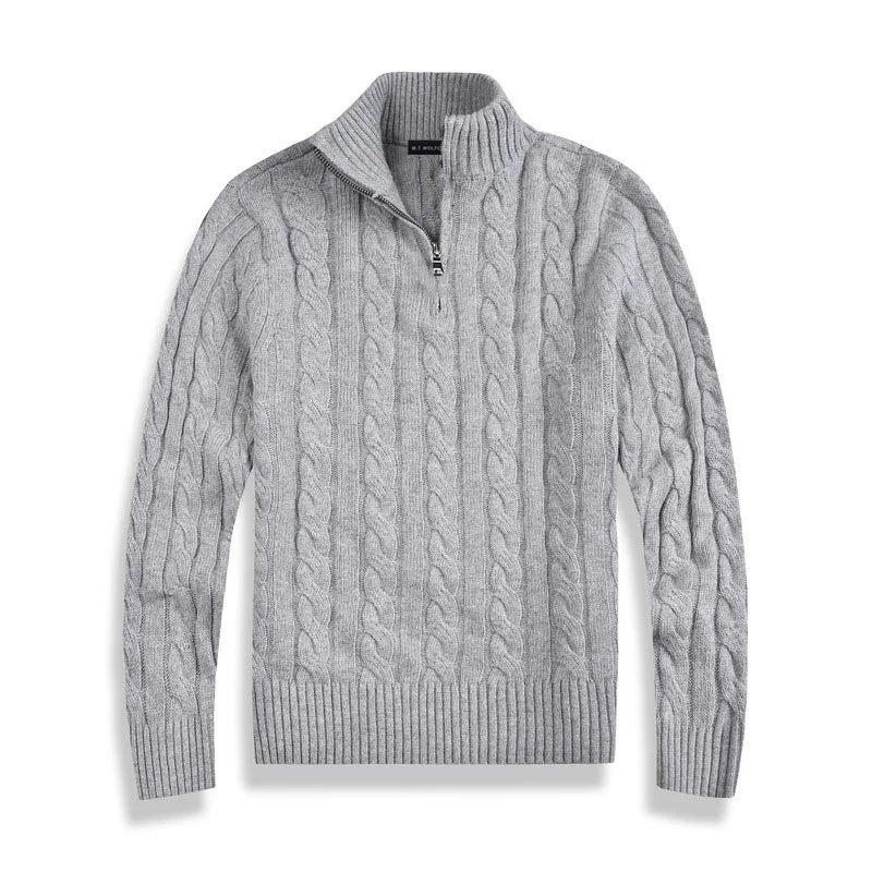 Brandon | Premium Classic Quarter-Zip Sweater