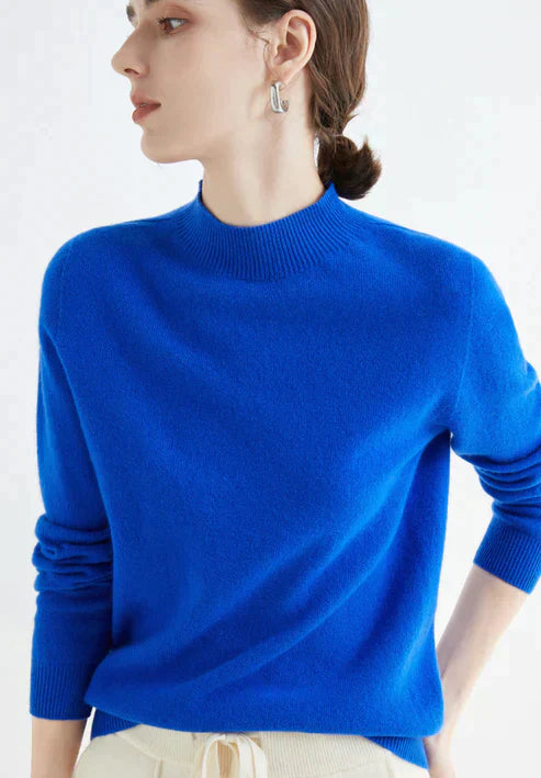 Aurelia | Soft-Touch High-Neck Classic Style Sweater