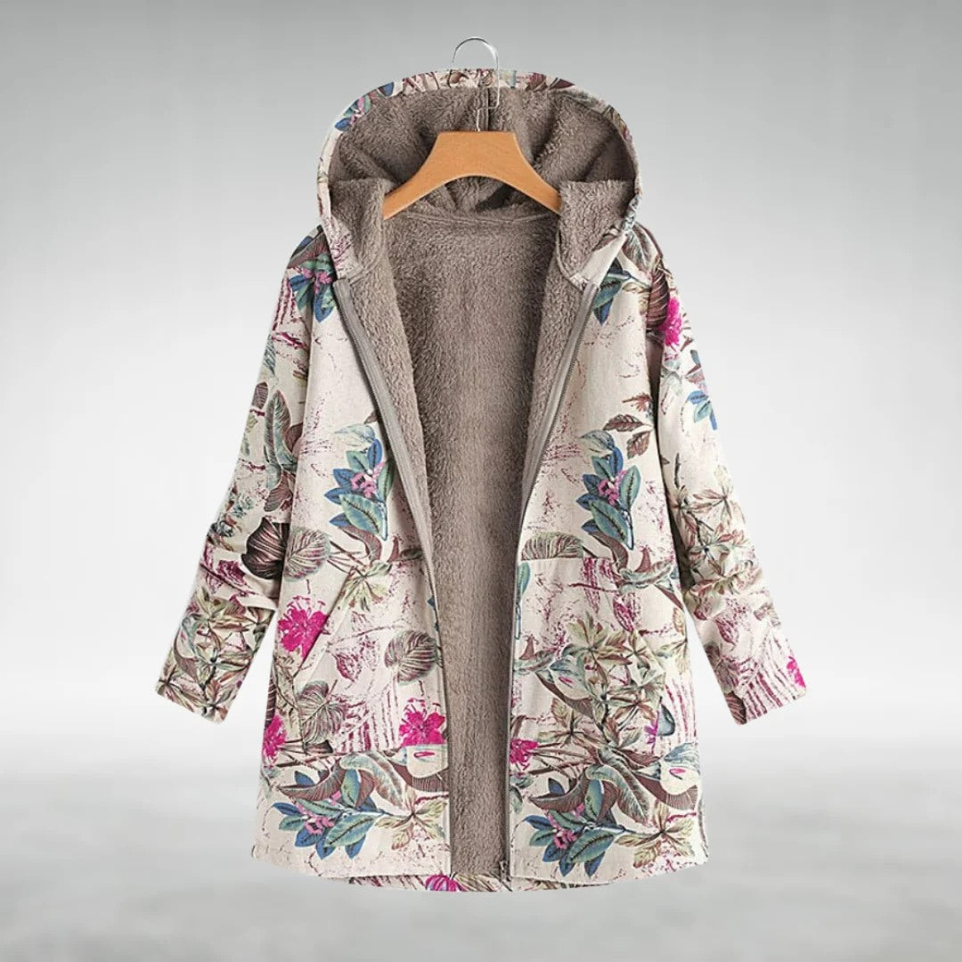 Hailey | Cozy Floral Fleece Jacket