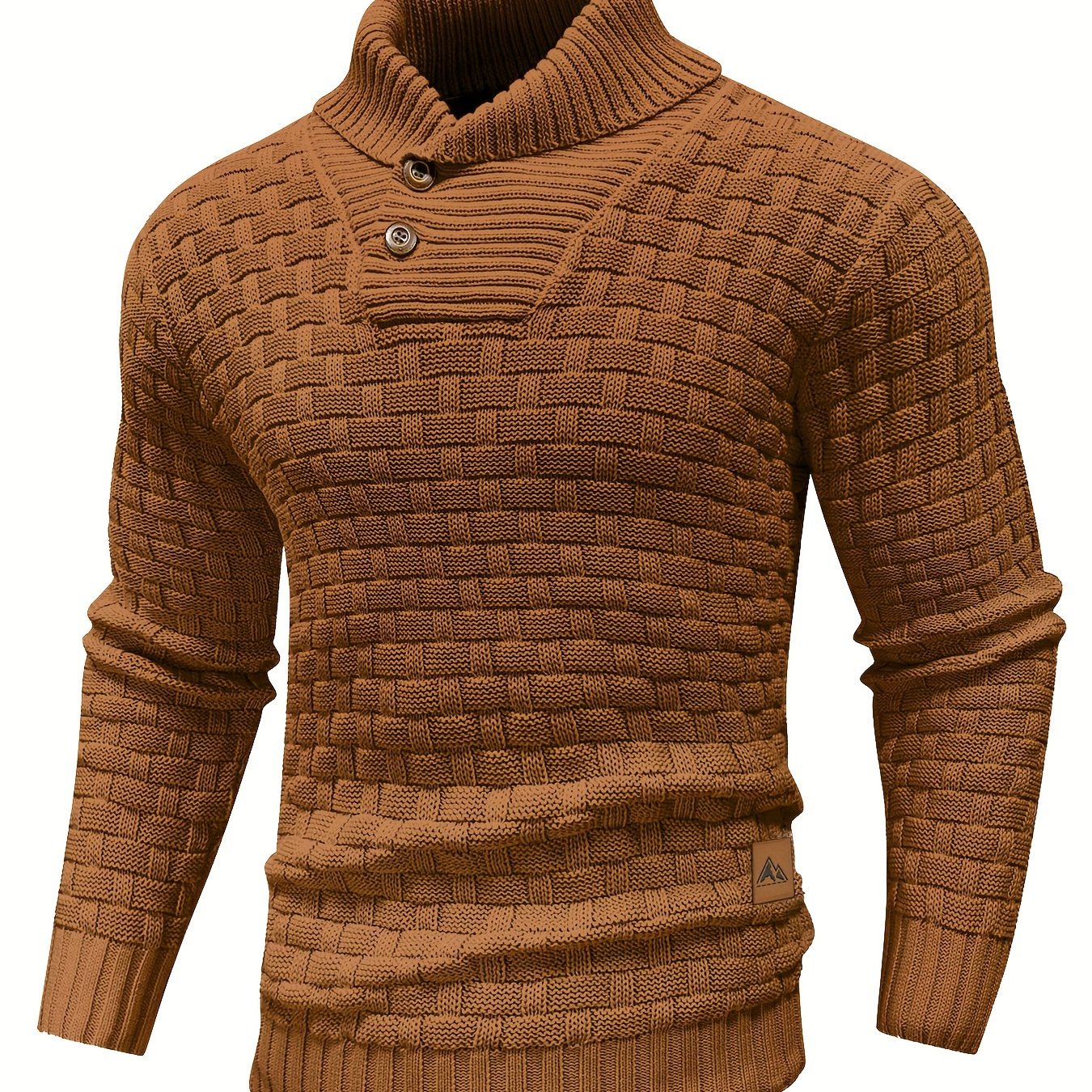 Hunter | Textured Button-Neck Sweater