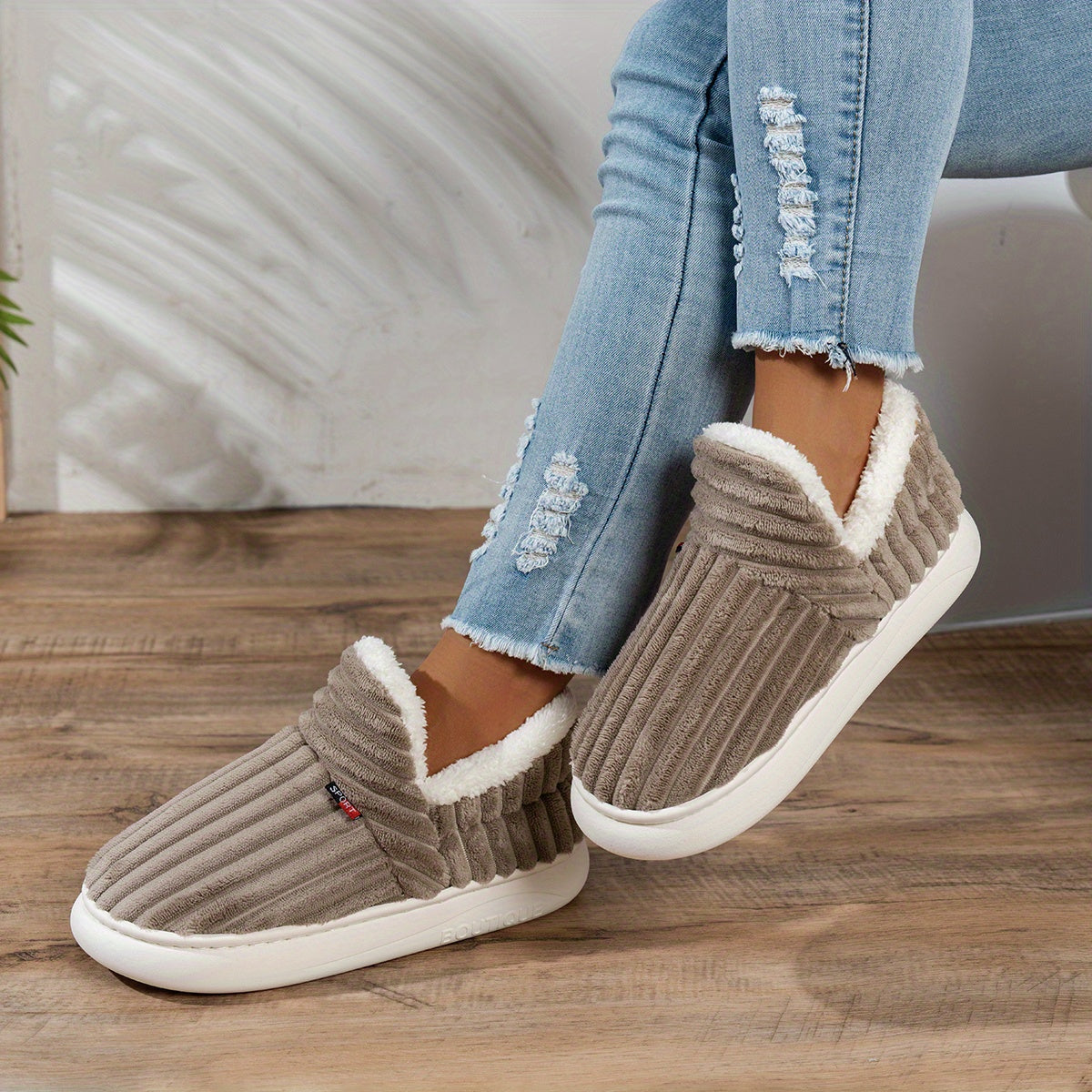 Avery | Soft Plush Indoor Slippers