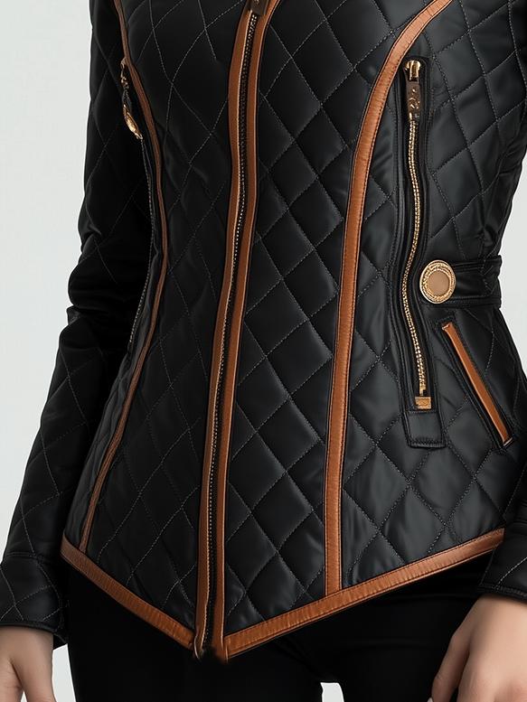 Natalie | Elegant Waist-Cinched Quilted Jacket
